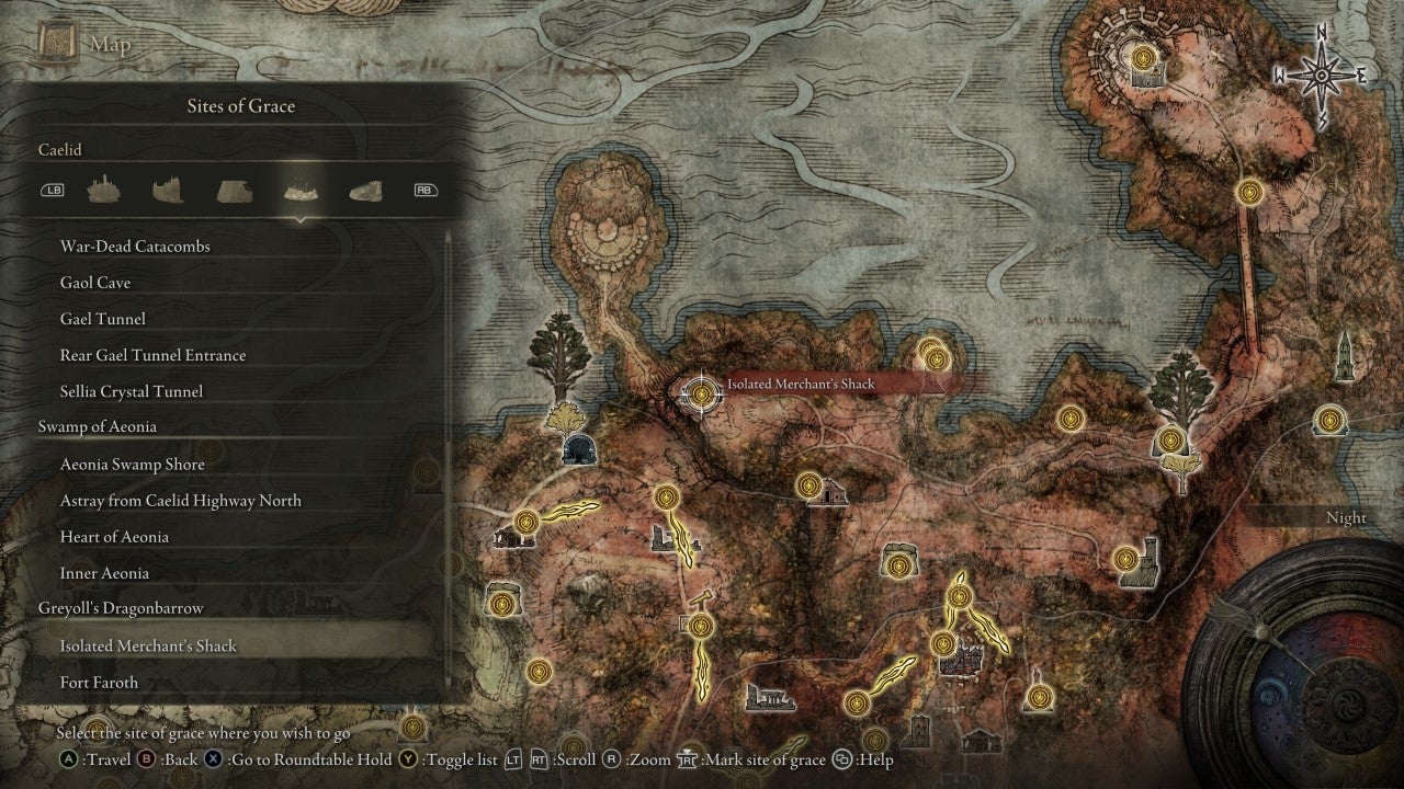 Isolated Merchant Shack Caelid in Elden Ring