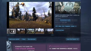 It didn't take long for people to use the Steam Awards to tell Valve to make Half-Life 3