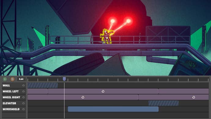 A man gets electrocuted by a giant shadowy mech in It’s A Wrap!