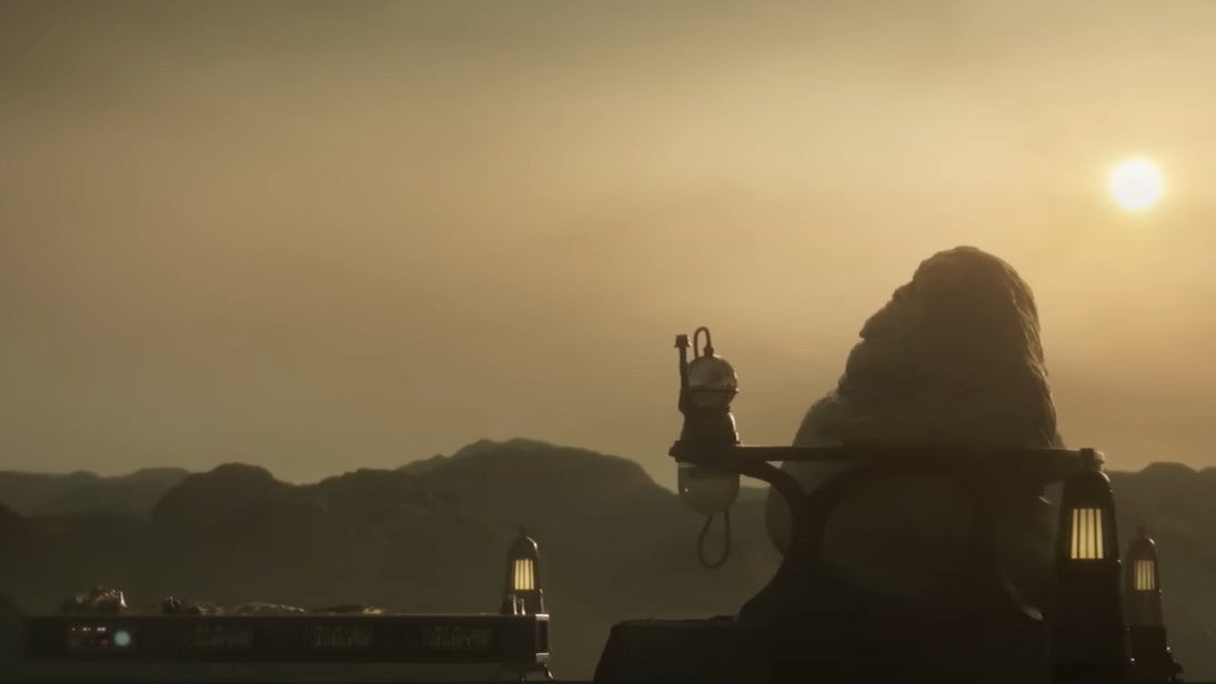 Han and Jabba in Star Wars Outlaws