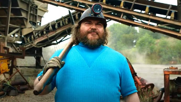 Jack Black in A Minecraft Movie.