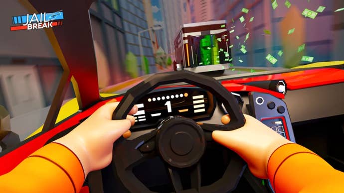 The header image of Jailbreak in Roblox.