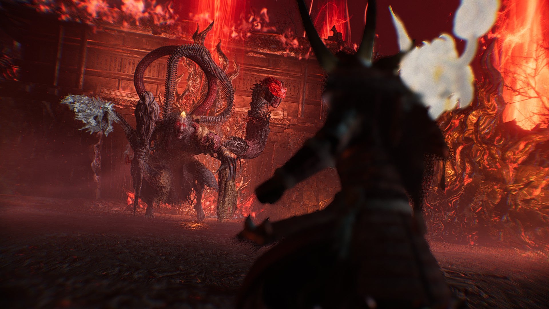 Takechiyo prepares to face the demonic hag Jakotsu-baba in Nioh 3. - 8