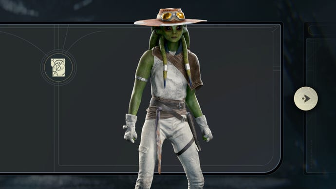 A picture of Caij in the databank of Jedi: Survivor.