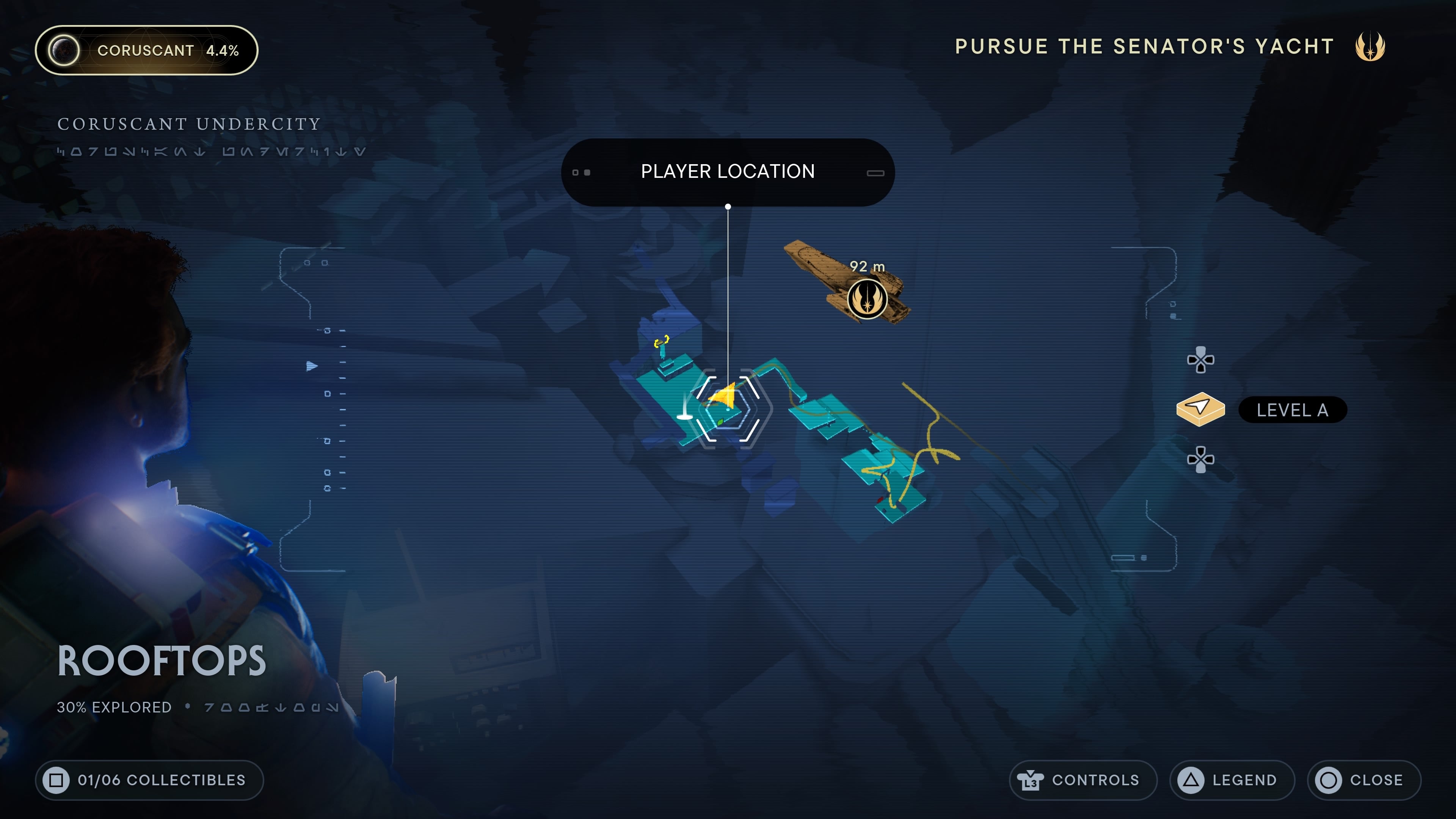 First Rooftop scan collectable location.