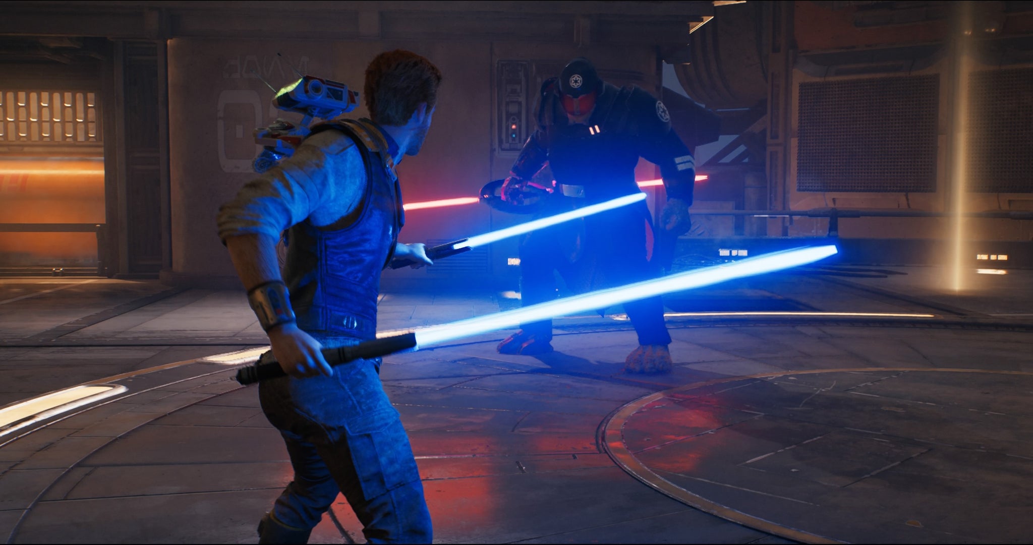 Dual lightsaber stance in The Ninth Sister fight. - 3