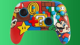 A PowerA wireless Nintendo Switch controlla wit Mario artwork design.