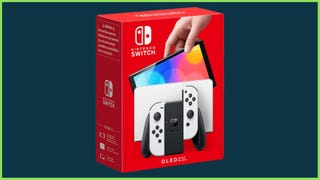 The White Nintendo Switch OLED Console box