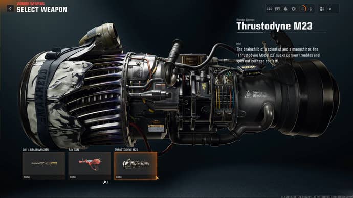 The Jet Gun, AKA Thrustodyne M23, one of the Wonder Weapons in Black Ops 6 Zombies.