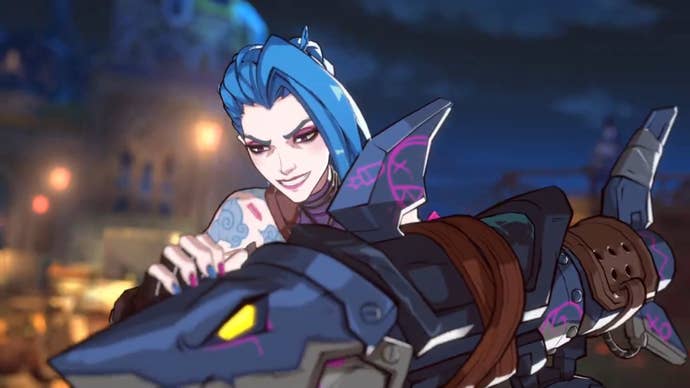 Jinx in her 2XKO gameplay trailer
