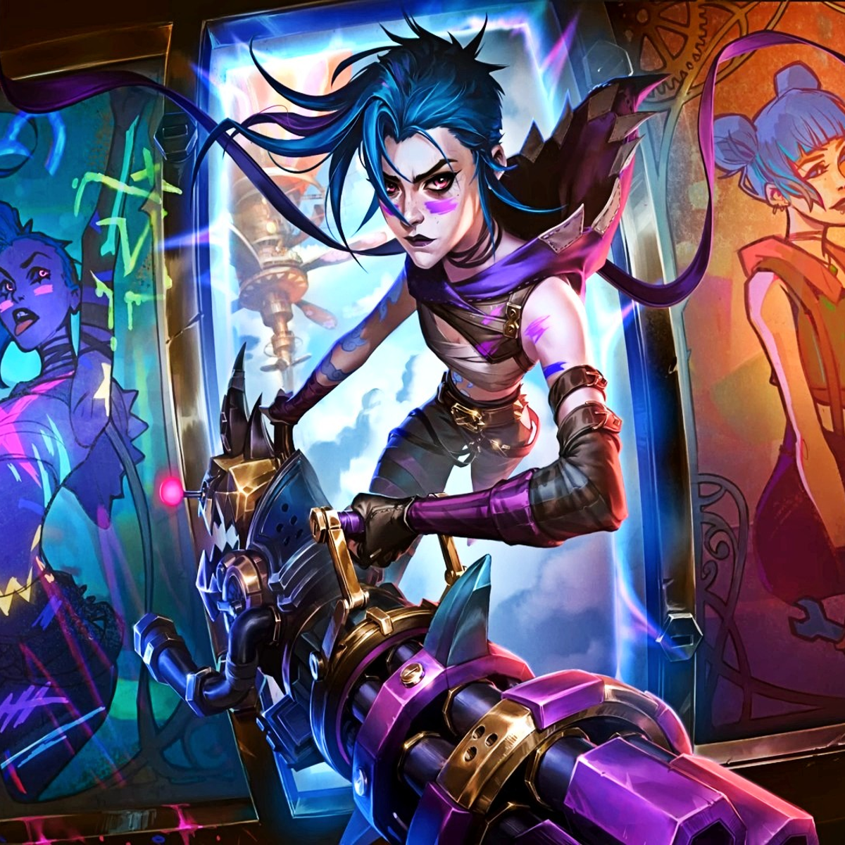 Jinx Visual Jinx League Of Legends Vรฅpen