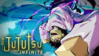The header image of Jujutsu Infinite in Roblox.