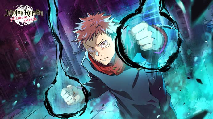 Artwork for Jujutsu Kaisen Phantom Parade, showing one of the anime’s main character Yuji Itadori.