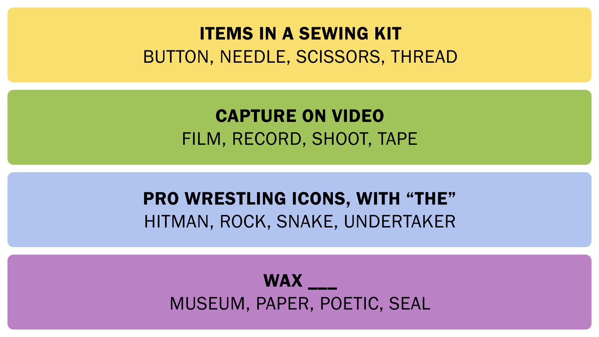 The Connections answers on June 20, 2025. - 3