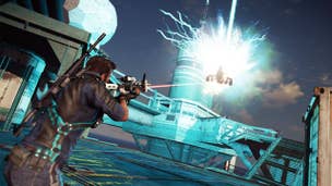 A heavily armed rocket boat will help get the job done in Just Cause 3's Bavarium Sea Heist DLC