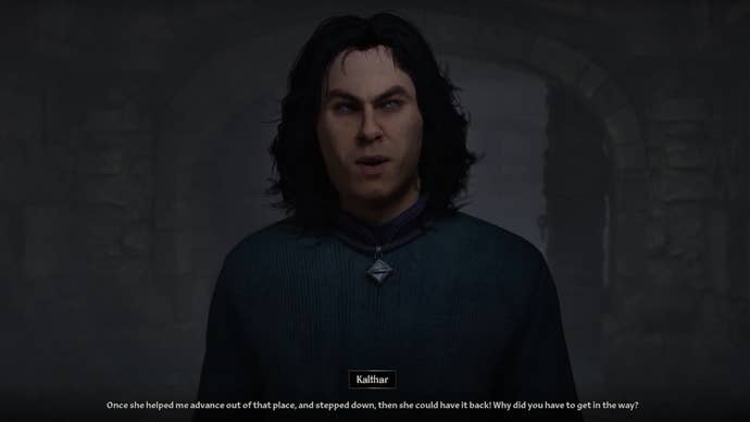 An angry fellow named Kalthar admonishes the player in The Elder Scrolls IV: Oblivion Remastered.