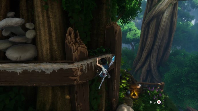 The path towards a Spirit Mail collectible in Kena: Bridge Of Spirits.