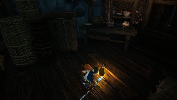 The path towards a Spirit Mail collectible in Kena: Bridge Of Spirits.