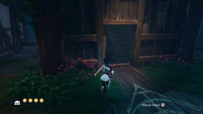 The path towards a Spirit Mail collectible in Kena: Bridge Of Spirits.