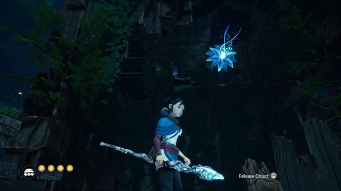 The path towards a Spirit Mail collectible in Kena: Bridge Of Spirits.