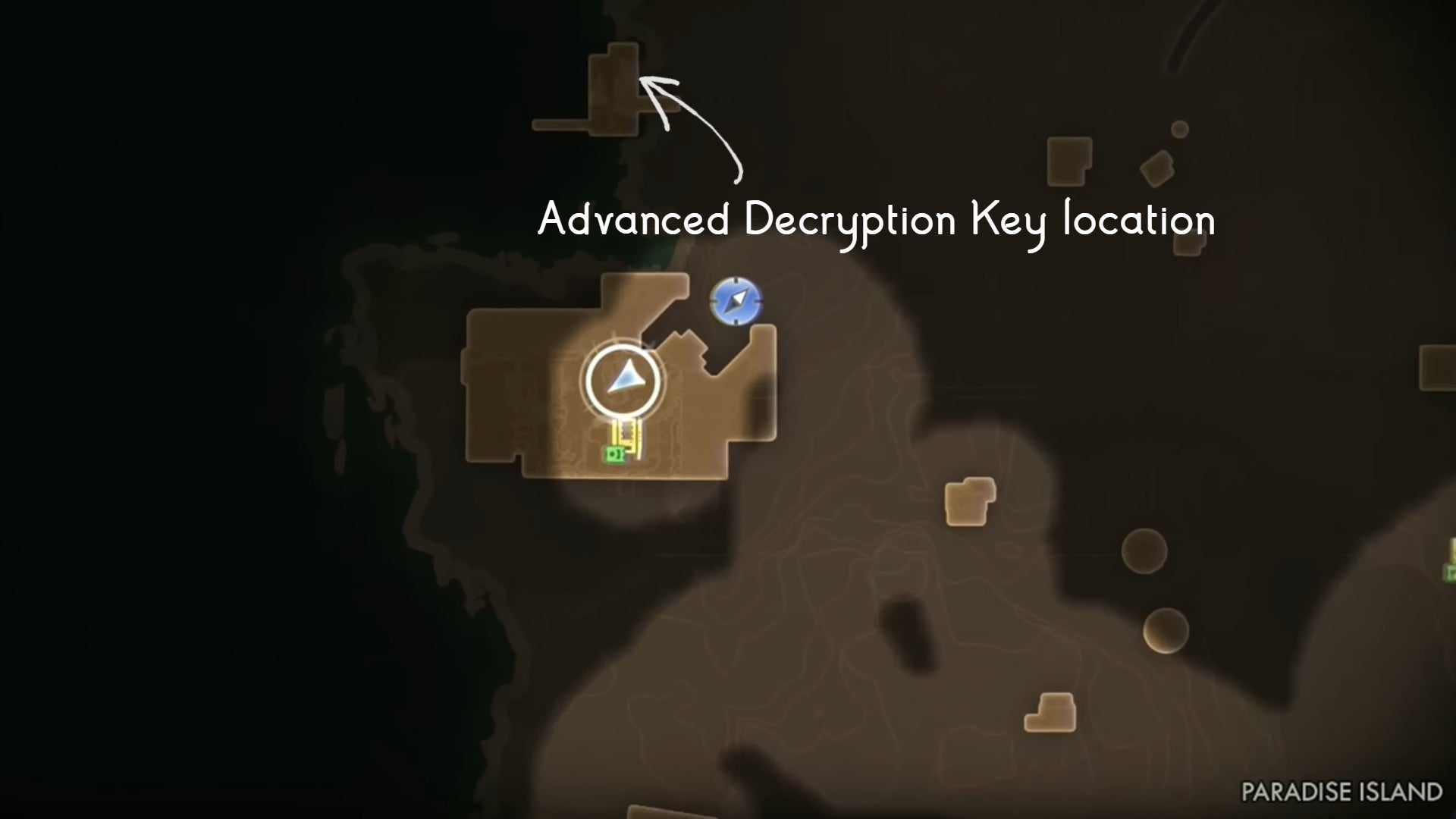 A map showing the location of an Advanced Decryption Key in The Outer Worlds 2. - 6