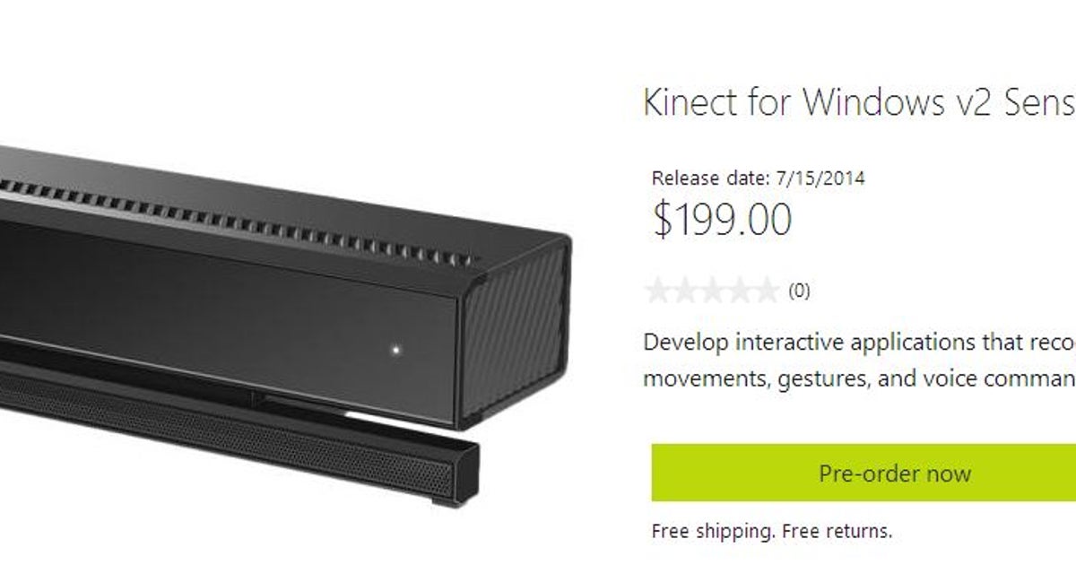 Standalone Xbox One Kinect is expensive for PC | VG247