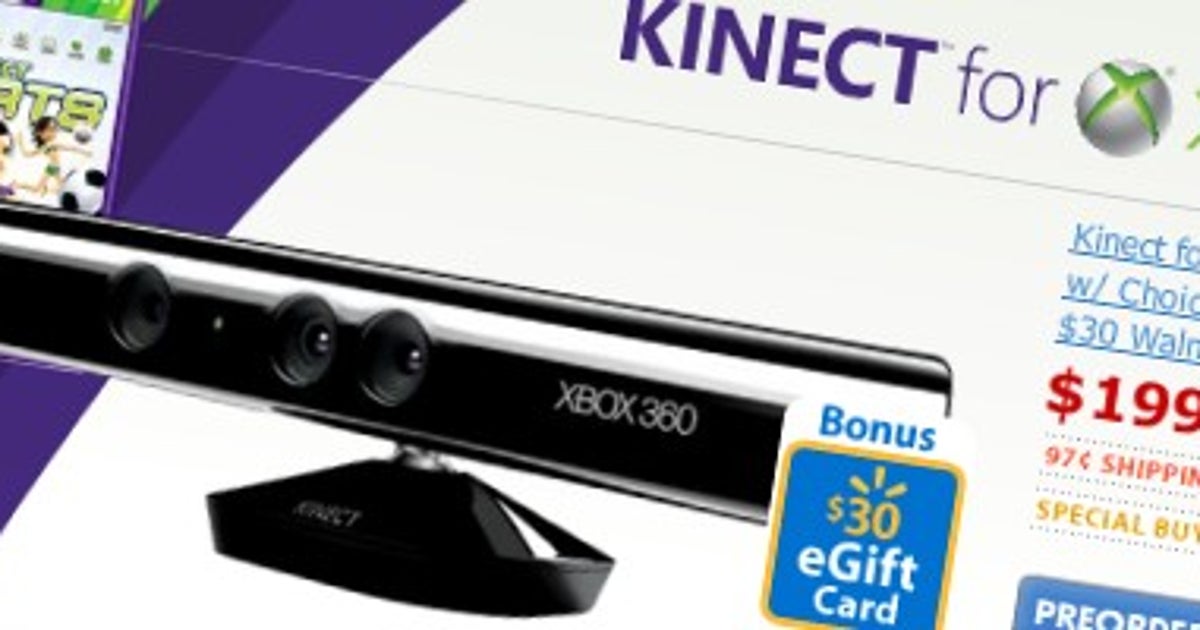 Walmart lists $200 Kinect bundle | VG247