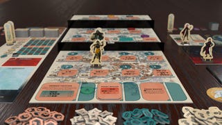 Digital mockup of Kinfire Council board game