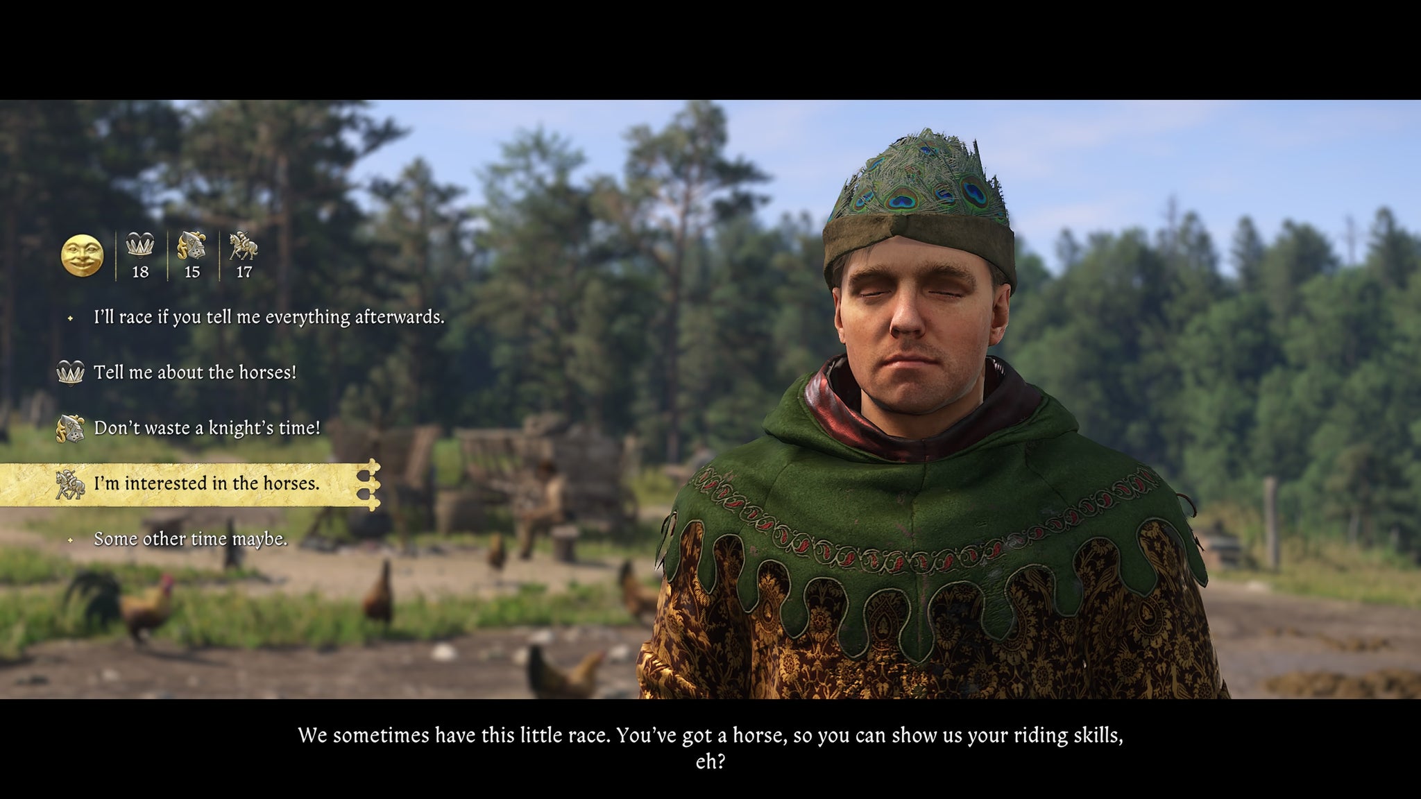 Henry persuading the groom to divulge his secrets during the Back in the Saddle quest in Kingdom Come Deliverance 2. - 3