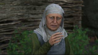 The herb woman, Bozhena, asking Henry to find her missing daughter during the Bad Blood quest in Kingdom Come Deliverance 2.