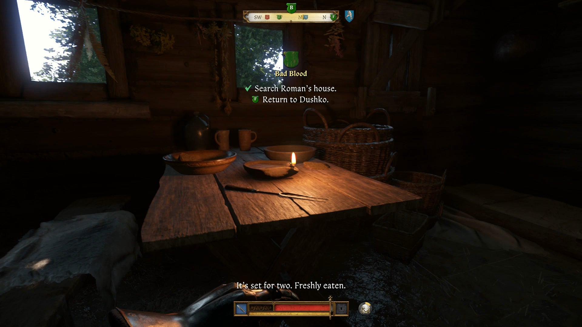 Henry searching an abandoned house for Pavlena during the Bad Blood quest in Kingdom Come Deliverance 2. - 6