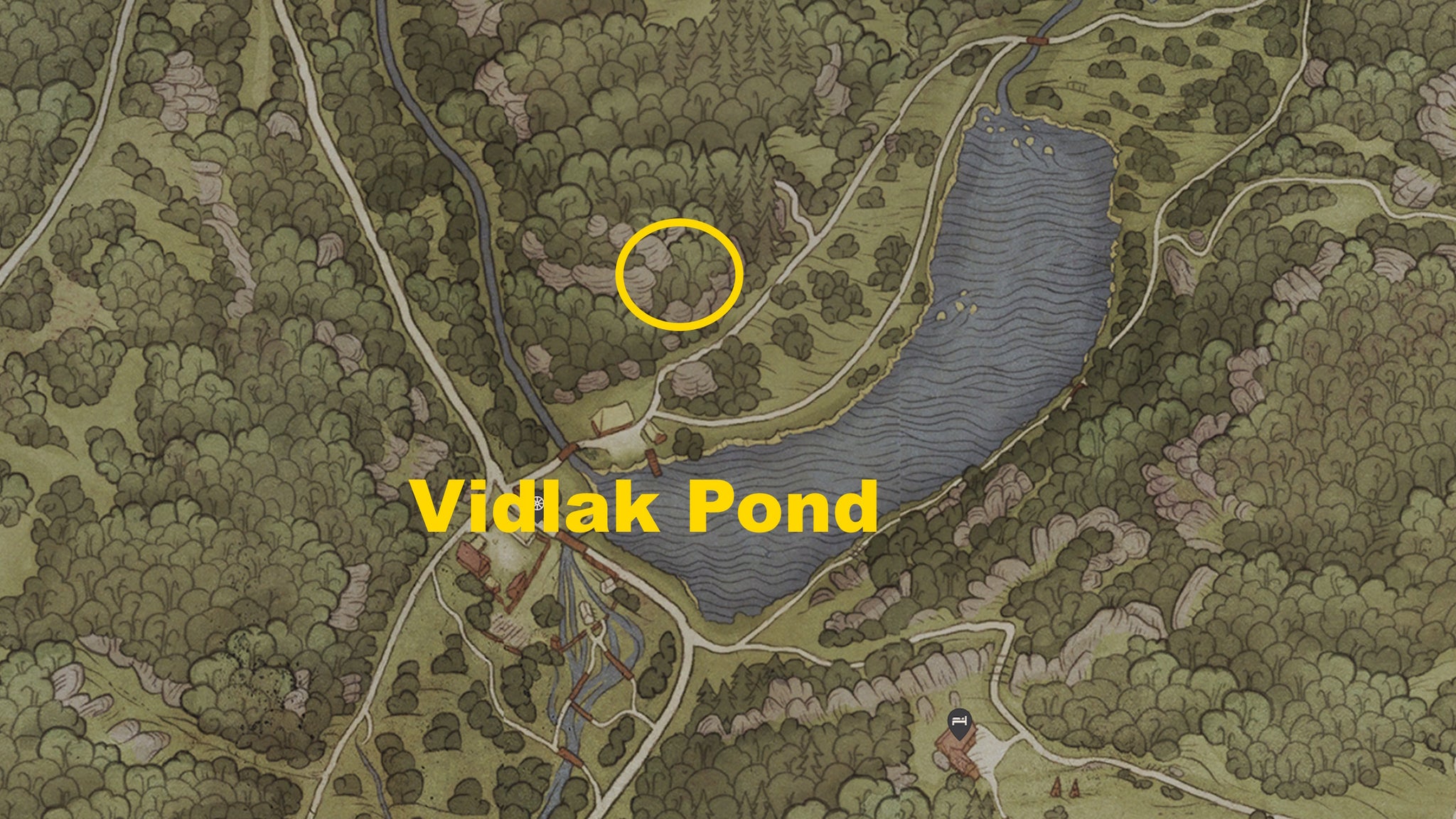 A map image showing where to find Brunswick's second treasure map location in Kingdom Come Deliverance 2 - 6