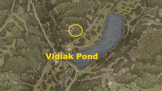 Map photo showing where to find the second location of the Brunsshwik treasure map in Kingdom Come Deliverance 2