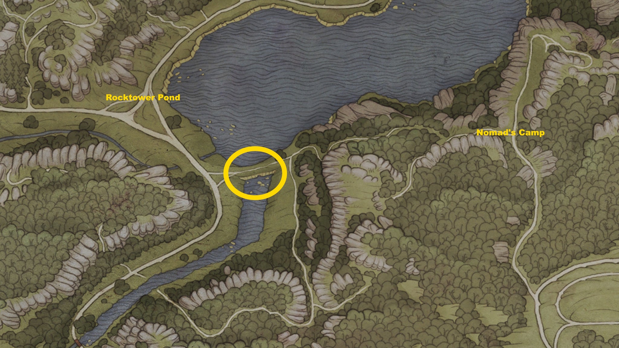 A map image showing the Drowner's Treasure Map location - 3