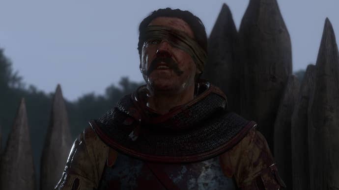 Sir Jan leading the defence of Nebakov during the Finger of God quest in Kingdom Come Deliverance 2.