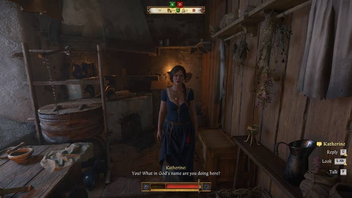 The player in Kingdom Come: Deliverance 2 finds Katherine inside the surgeon’s study of Trosky Castle.
