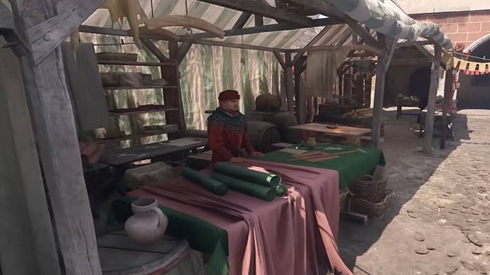 A Kuttenberg tailor in Kingdom Come Deliverance 2’s King’s Gambit quest