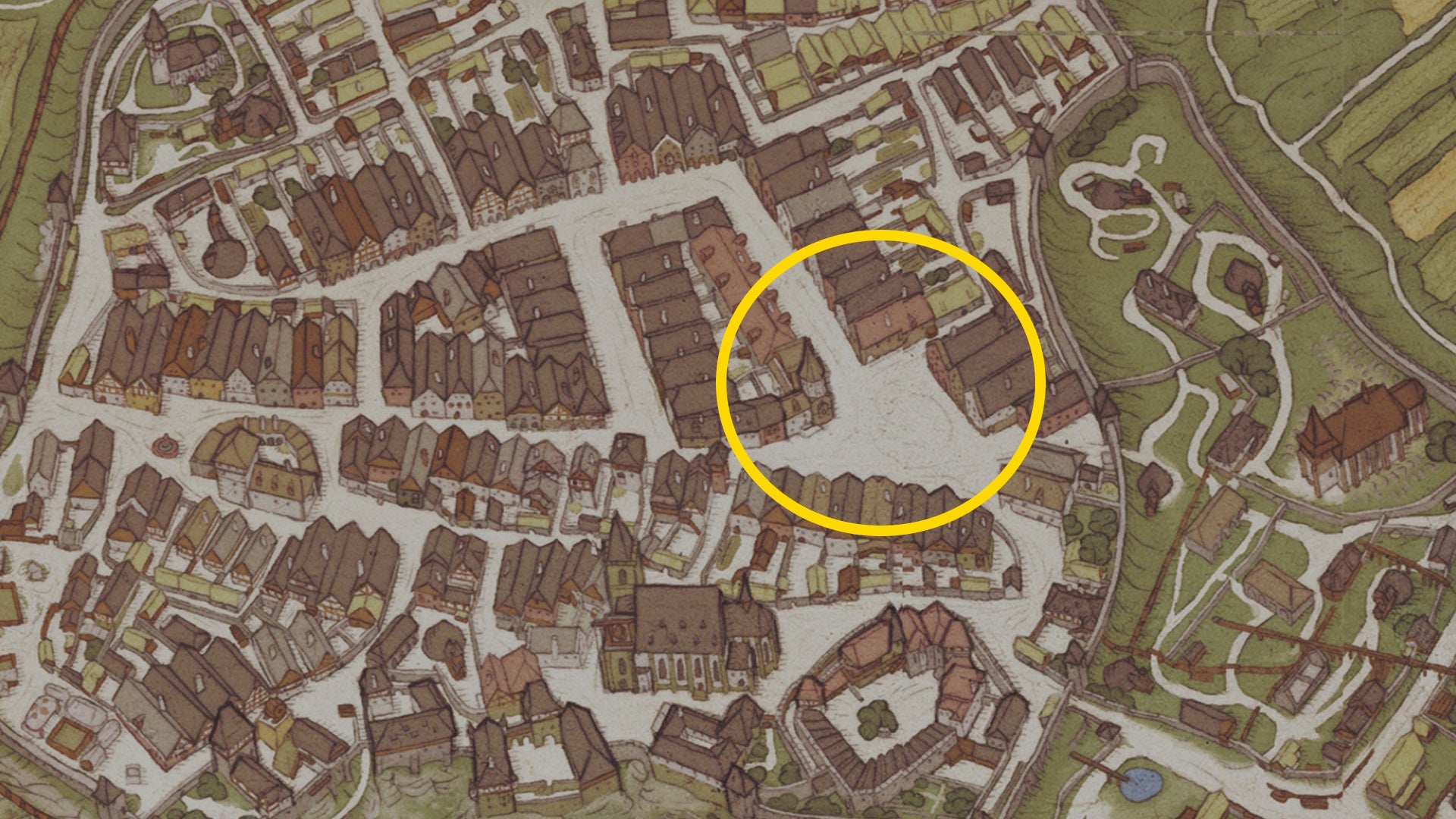 A map showing where to find Franta, the tailor, and the Majordomo in Kingdom Come Deliverance 2's King's Gambit quest - 5