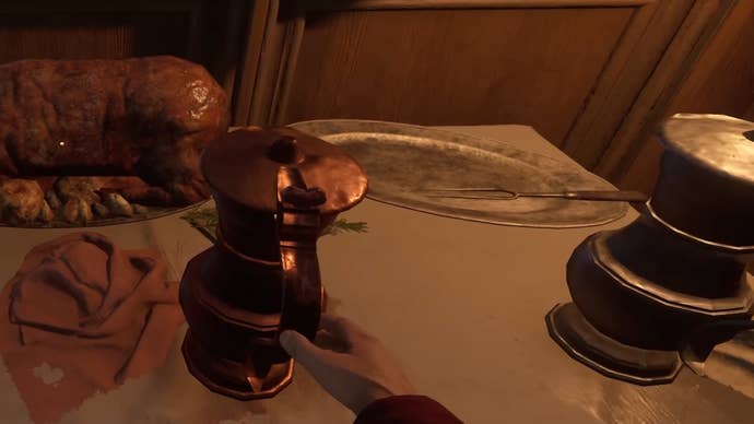 Red and white wine carafes in Kingdom Come Deliverance 2’s King’s Gambit quest