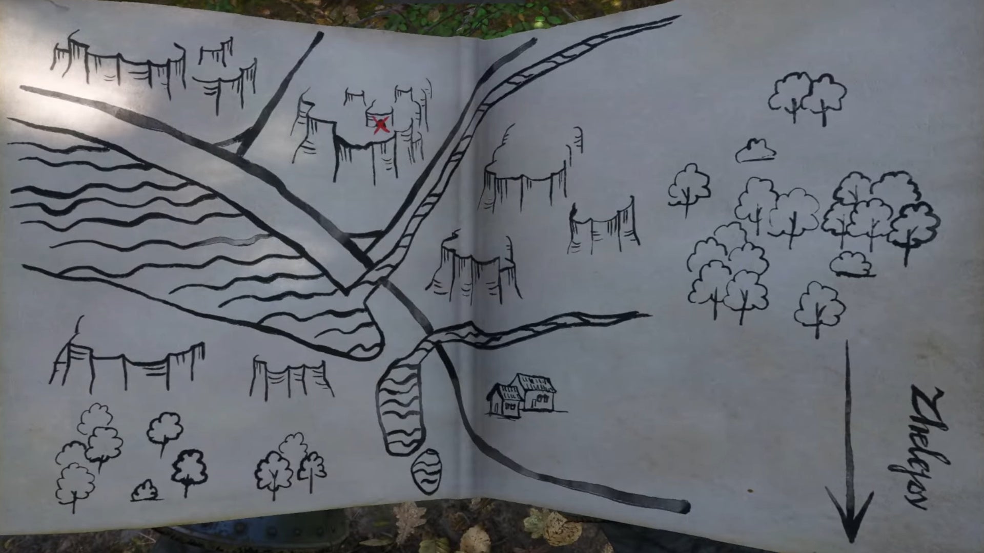 The map left by the deceased in Kingdom Come Deliverance 2 - 1
