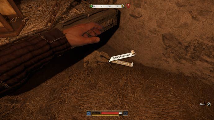 The key to the chest containing Miller's document in Kingdom Come Come Deliverance 2.