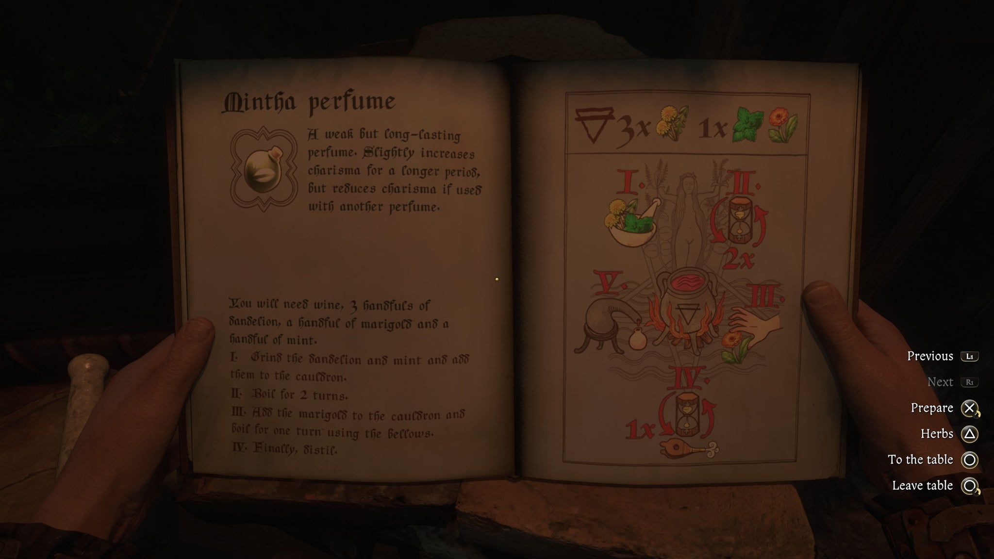 The recipe for Mintha perfume in Kingdom Come Deliverance 2. - 3