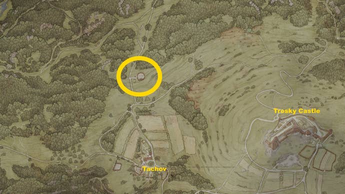 Map image showing where to find Siegfried Shepherd at Mutt Quest KCD 2