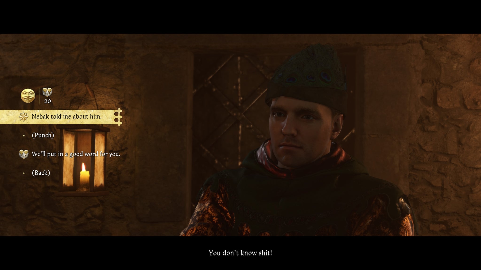 Henry using prior knowledge to break the prisoner's resolve during the Necessary Evil quest in Kingdom Come Deliverance 2. - 3