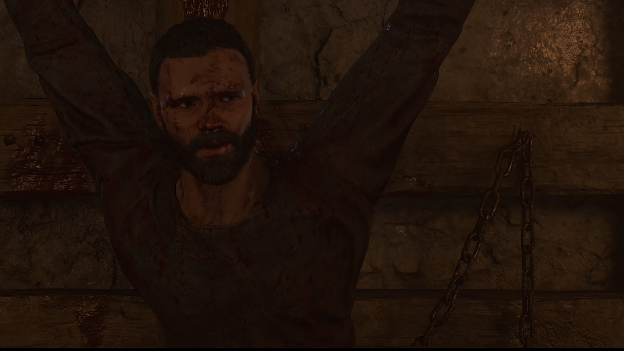 A captured prisoner who Henry and Hans must interrogate during the Necessary Evil quest in Kingdom Come Deliverance 2. - 1