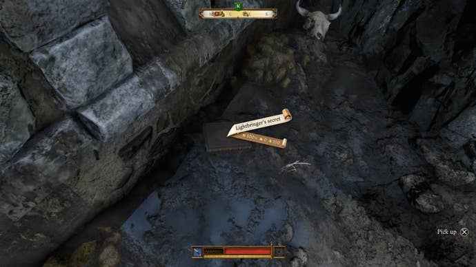 The Miller’s missing book, the Lightbringer’s Secret during the Opus Magnum quest in Kingdom Come Deliverance 2.