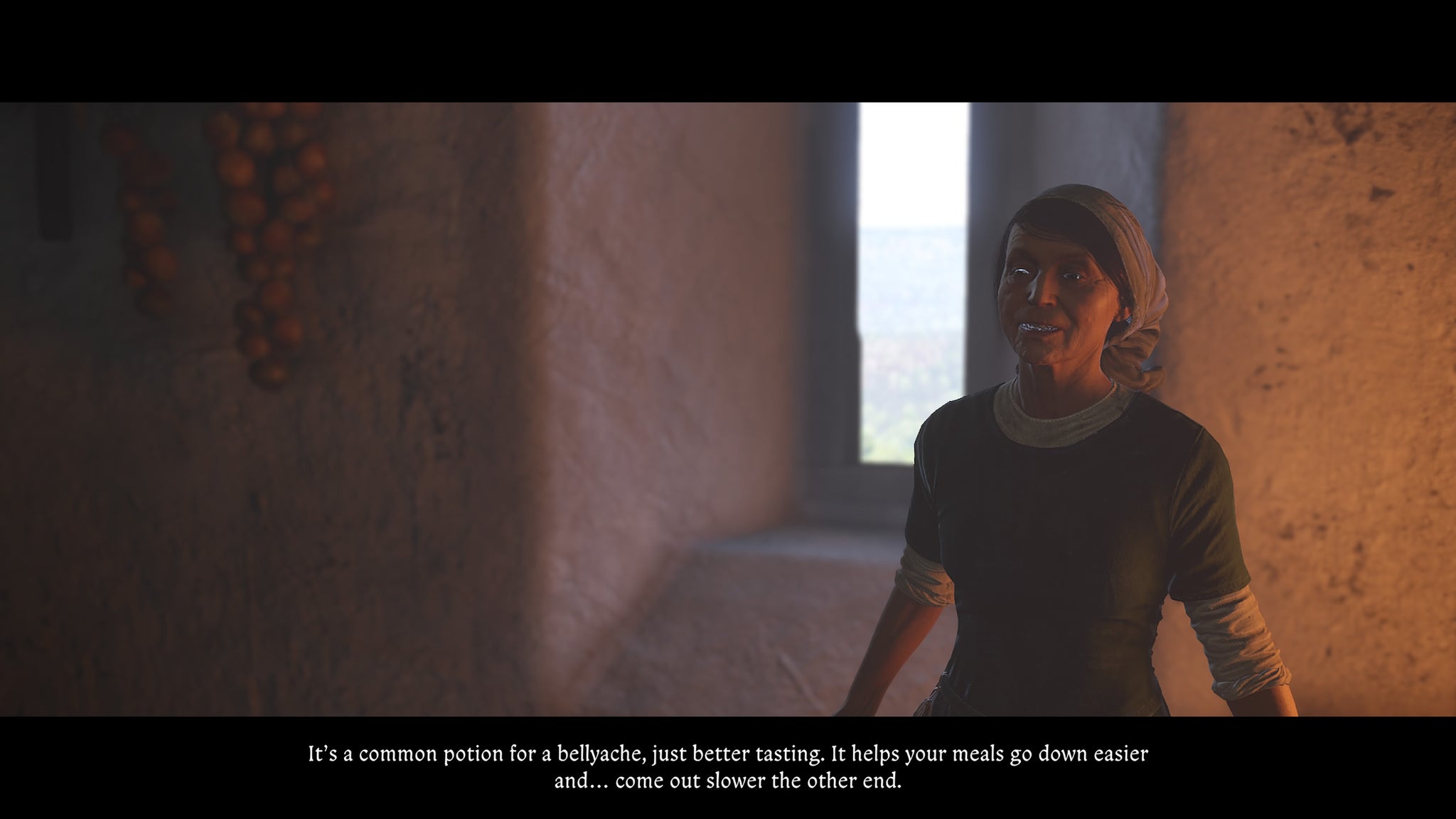 Henry speaking to a cook about where to find the book in the Opus Magnum quest in Kingdom Come Deliverance 2. - 6