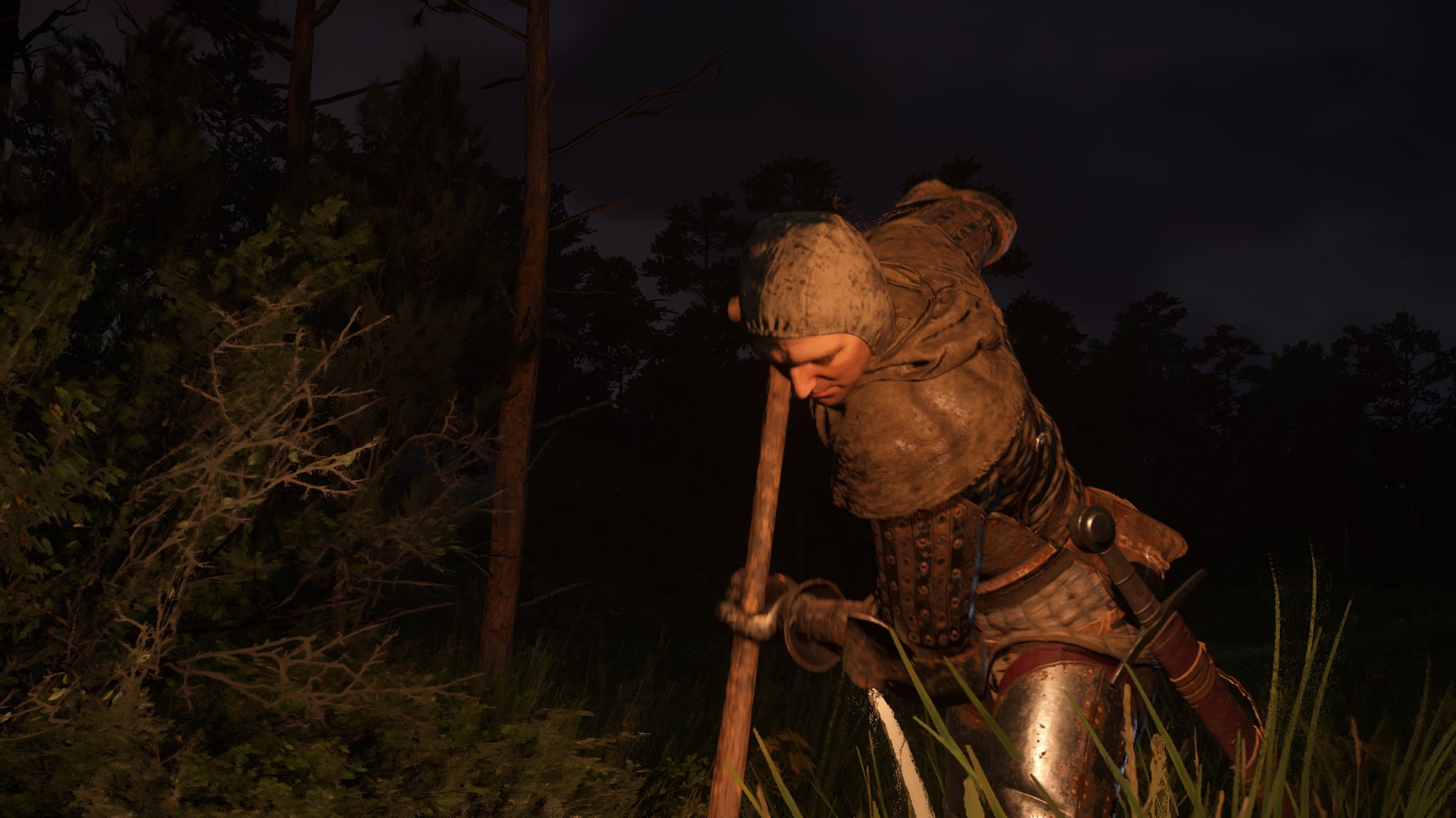 Henry using a shovel to dig a grave in Kingdom Come Deliverance 2. - 1