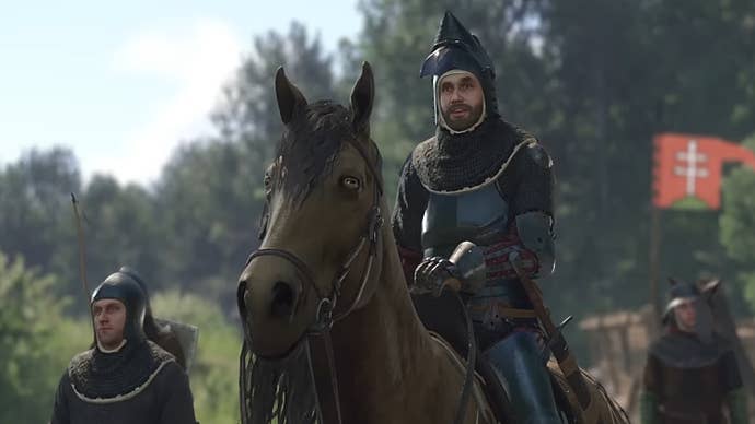 A bandit trash-talking Henry as he tries to rescue the Dry Devil in Kingdom Come Deliverance 2