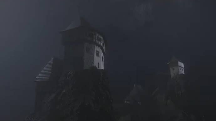 Trosky Castle just before Istvan Toth exits its upper windows in Kingdom Come Deliverance 2’s Storm quest